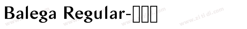 Balega Regular字体转换